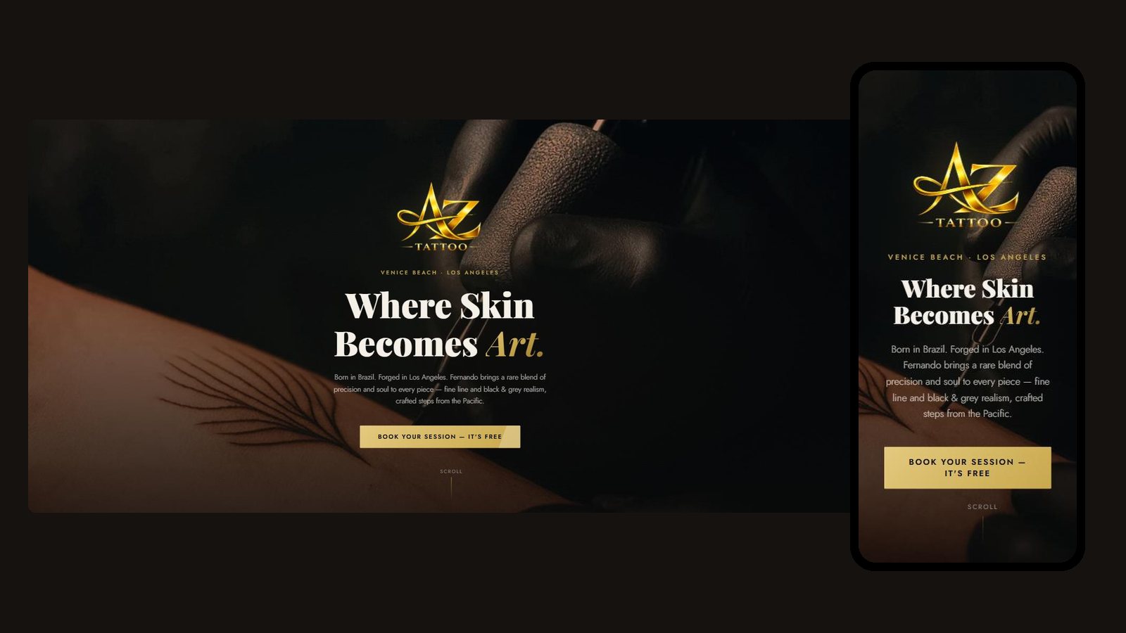 Site do Arazão Tattoo